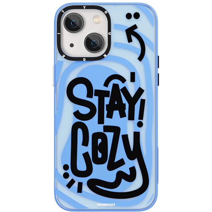 Youngkit Happy Mood Series Case for iPhone 14 Pro Blue