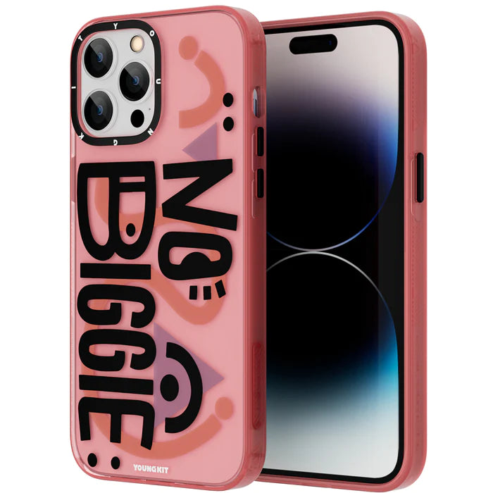 Youngkit Happy Mood Series Case for iPhone 14 Pro Max Pink