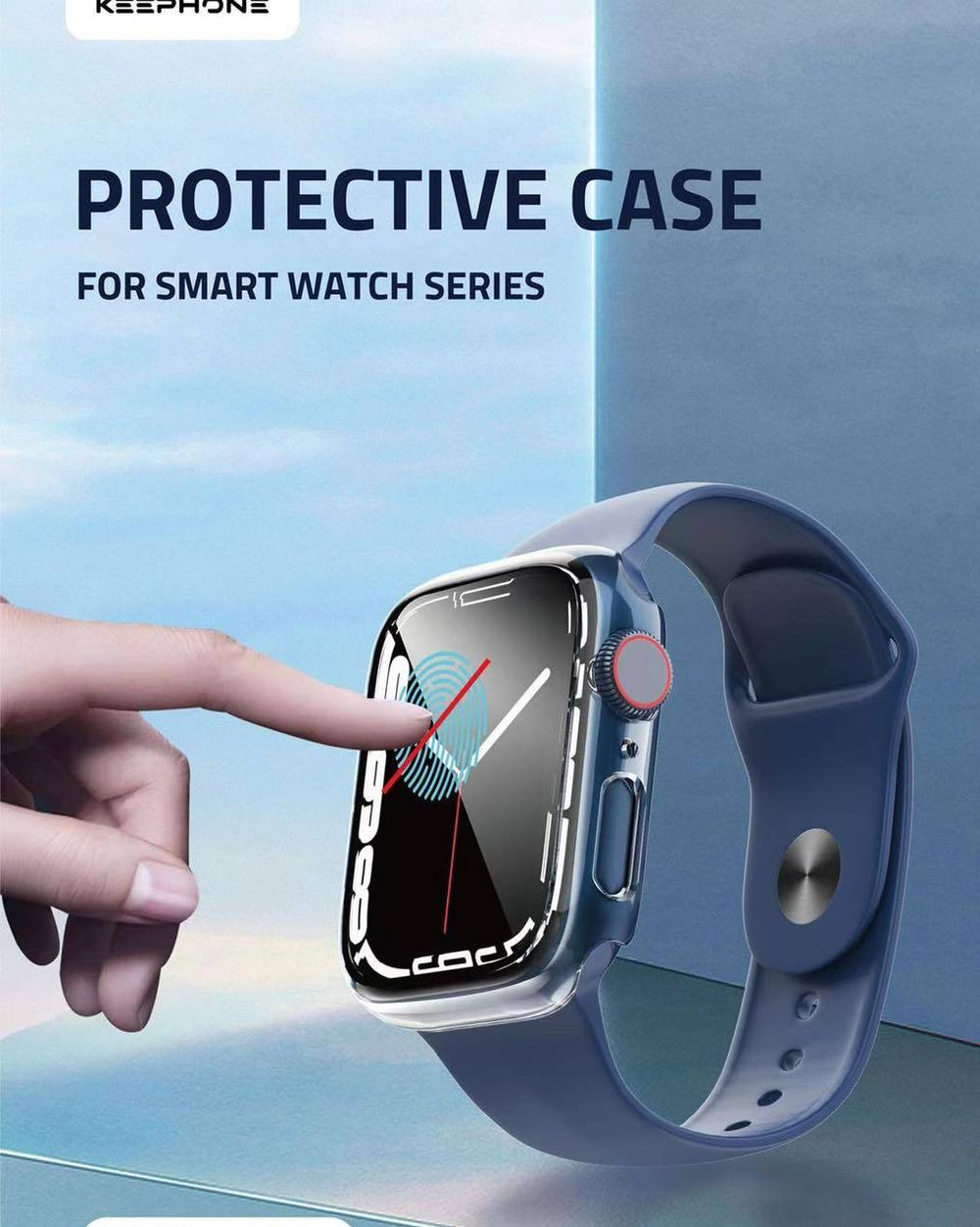 Keephone Apple Watch Series 7 Case with Glass casejunction.com