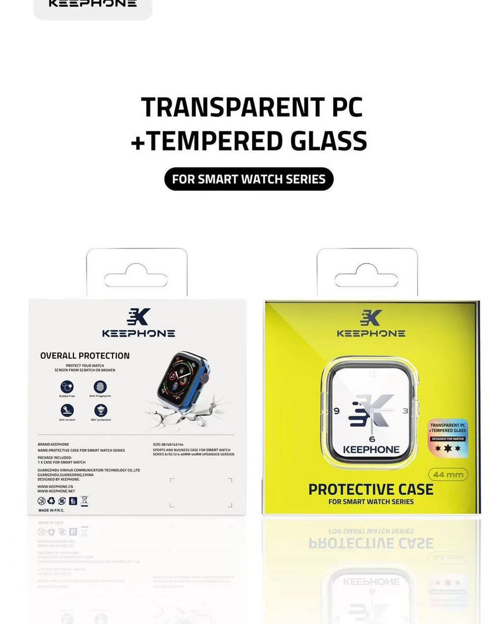 Keephone Apple Watch Series 7 Case with Glass casejunction.com