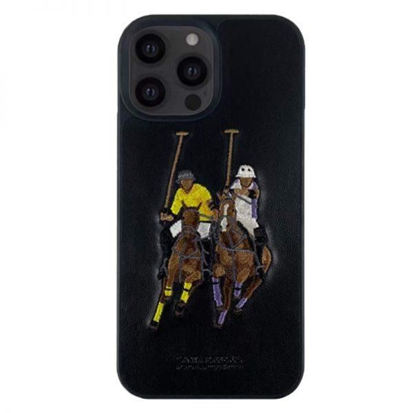 Santa Barbara Polo Jockey PU Leather Case for Apple iPhone 13 Pro Max polo