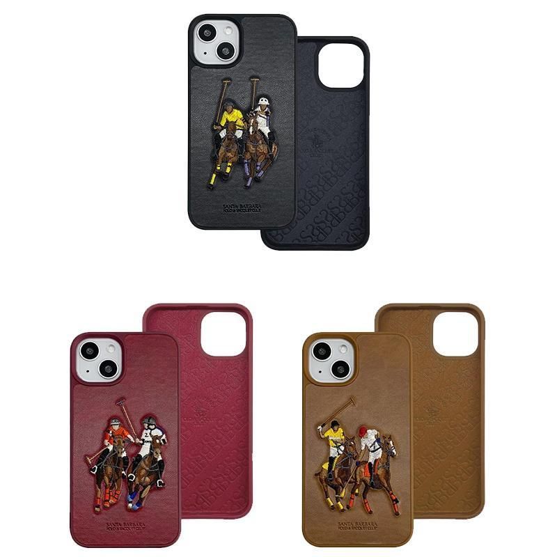 Santa Barbara Polo Jockey PU Leather Case for Apple iPhone 13 Pro polo