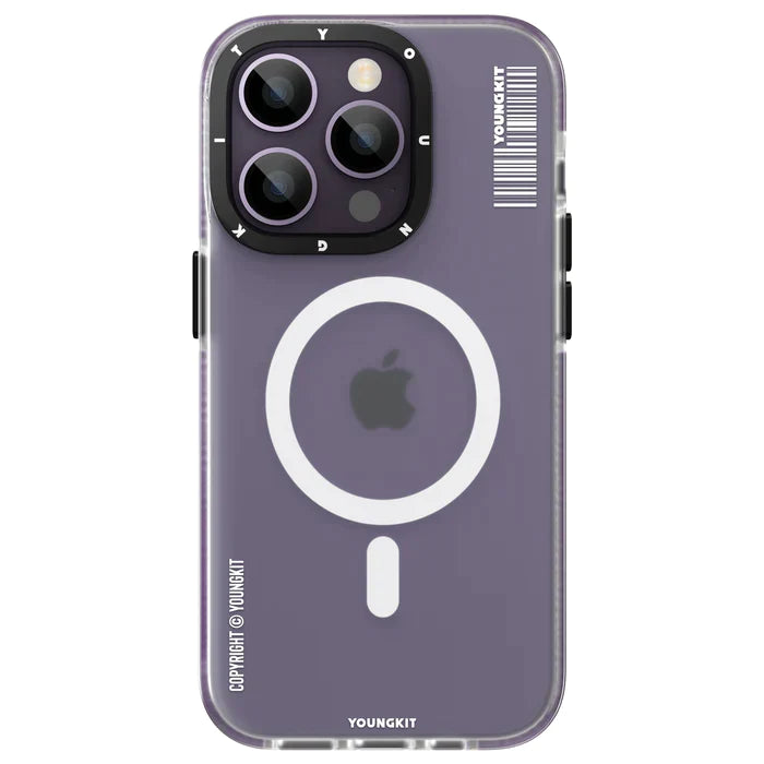 Youngkit Jane Sand Series Frosted Magsafe Case for iPhone14 Pro Max Purple
