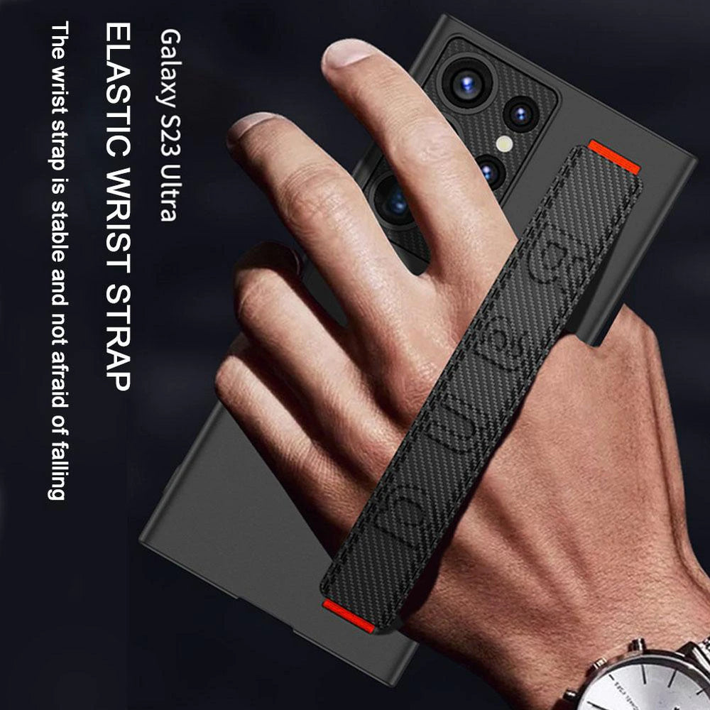 GKK Ultra-thin Wristband Shockproof Phone Case with Holder For S23 Ultra
