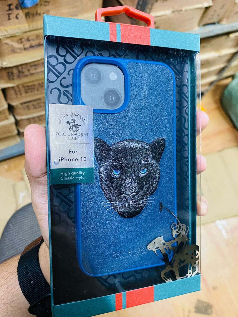 Santa Barbara Polo & Racquet Club Savanna Series Embroidery Case for iPhone 13 Pro Max casejunction.com