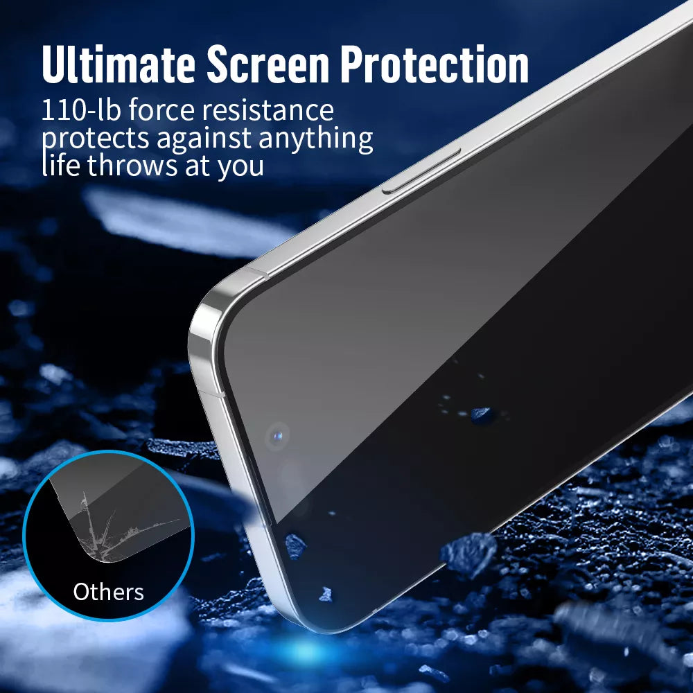 Blueo Anti Static HD 2.5 D Tempered Glass for iPhone 15 Pro