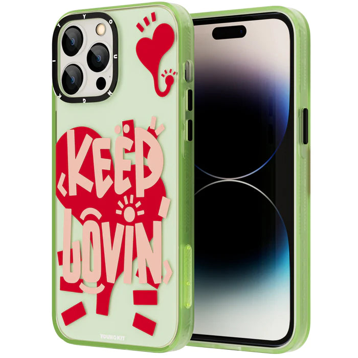 Youngkit Happy Mood Series Case for iPhone 14 Pro Yellow