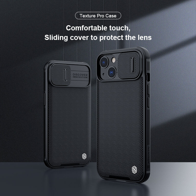 Nillkin Textured Pro case nylon fiber case for Apple iPhone 13 Black freeshipping - casejunction.com