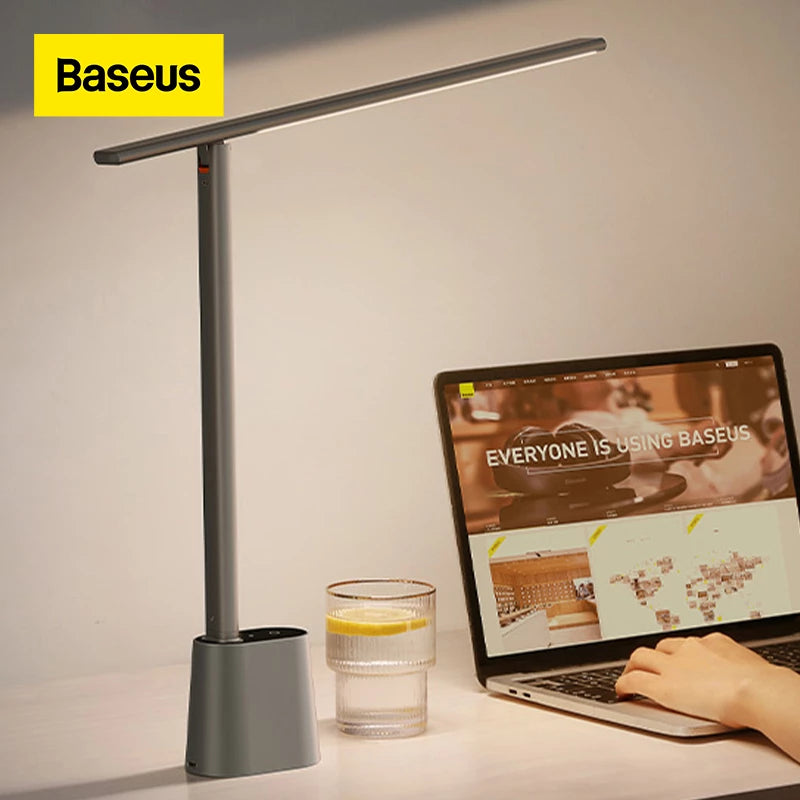 Baseus LED Desk Lamp Eye Protect Study Dimmable Office Light Foldable Table Lamp freeshipping - casejunction.com