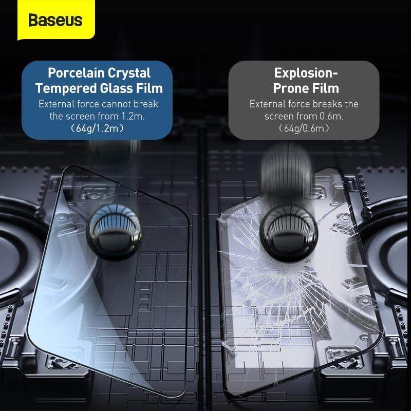 Baseus Premium HD Tempered Glass Film For iPhone 13 Mini (2 Pcs) BASEUS
