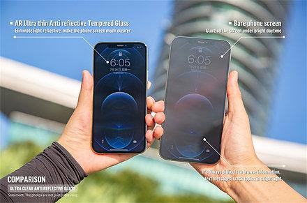 Blueo AR Ultrathin Anti-Reflective HD Tempered Glass for iPhone 13 /13 Pro blueo