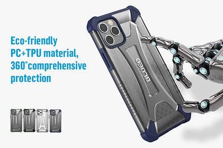 Blueo Armor Series Military Grade Protection Case for iPhone 12 Pro Max Blue blueo