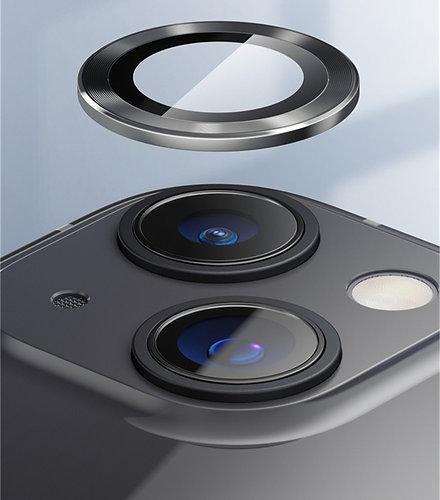 Blueo Camera Lens Tempered Glass Film for iPhone 13/13 Mini Black blueo