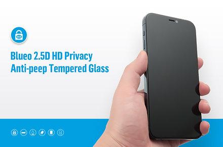 Blueo Privacy Matte Tempered Glass for iPhone 12 Pro Max blueo