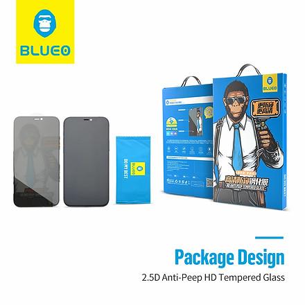 Blueo Privacy Tempered Glass Screen Protector for iPhone 12 / 12 Pro blueo