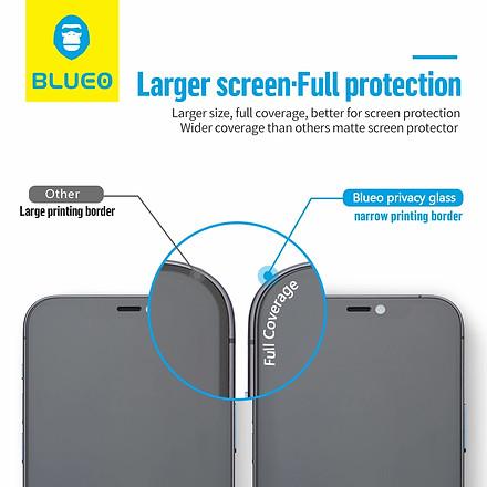 Blueo Privacy Tempered Glass Screen Protector for iPhone 12 Pro Max blueo