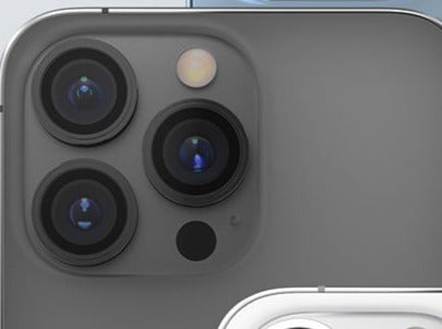 Blueo Camera Lens Tempered Glass Film for iPhone 13/13 Mini Black