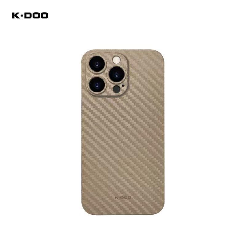 K-Doo Air Carbon ultra thin back cover 0.4mm thickness super slim carbon fiber pattern case for iphone12 /12pro/12mini/12promax K-DOO