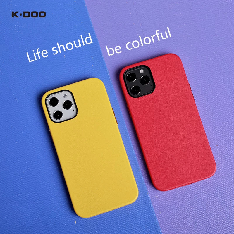 K-Doo Noble Collection Leather case original quality full coverage mobile phone back freeshipping - casejunction.com