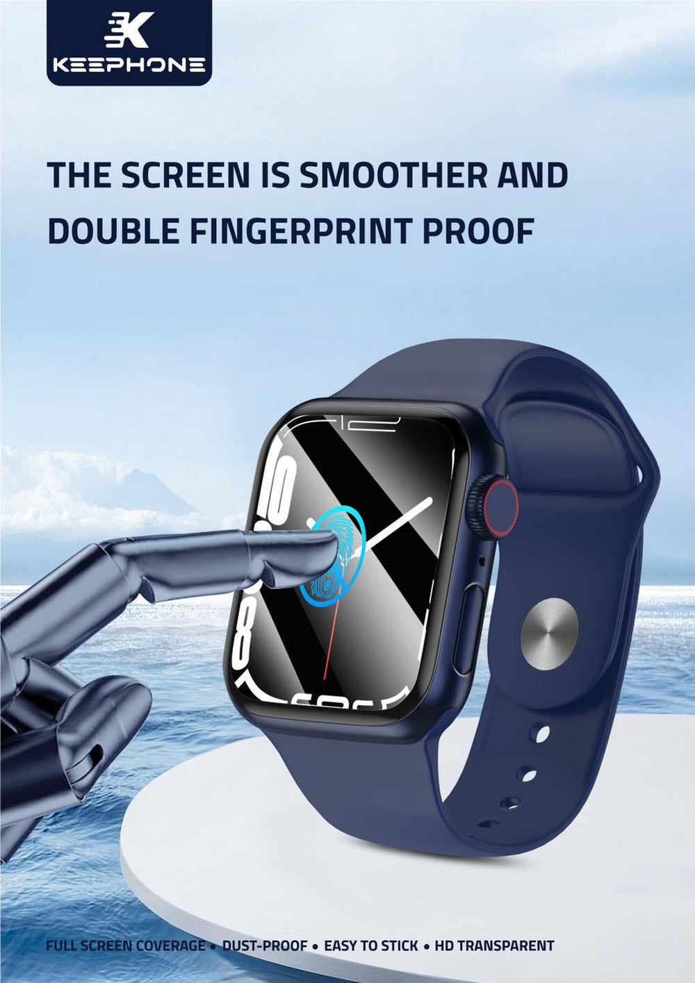 Keephone Flexible Full Screen Protector for Apple Watch Series 7 45mm casejunction.com