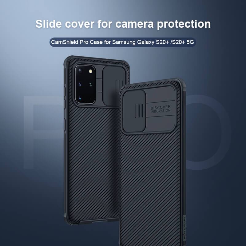 Nillkin CamShield Pro Cover Case for Samsung Galaxy S20 Plus (S20+ 5G) Black nillkin