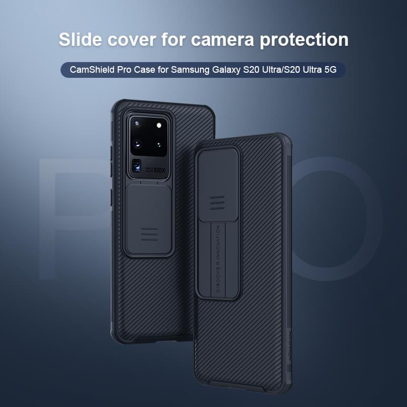 Nillkin CamShield Pro Cover Case for Samsung Galaxy S20 Ultra (S20 Ultra 5G) Black nillkin