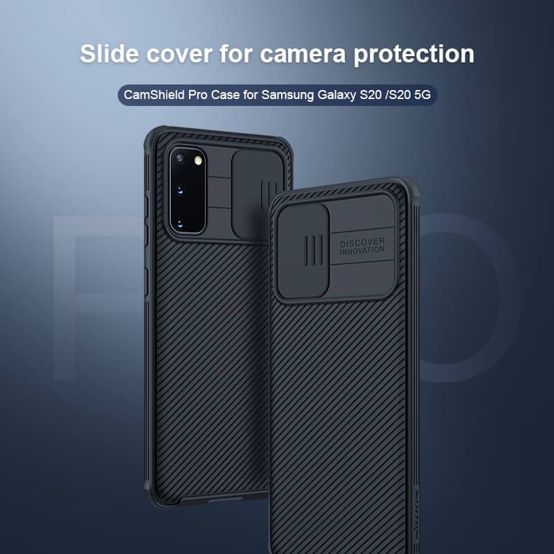 Nillkin CamShield Pro Cover Case for Samsung Galaxy S20 (S20 5G) Black nillkin