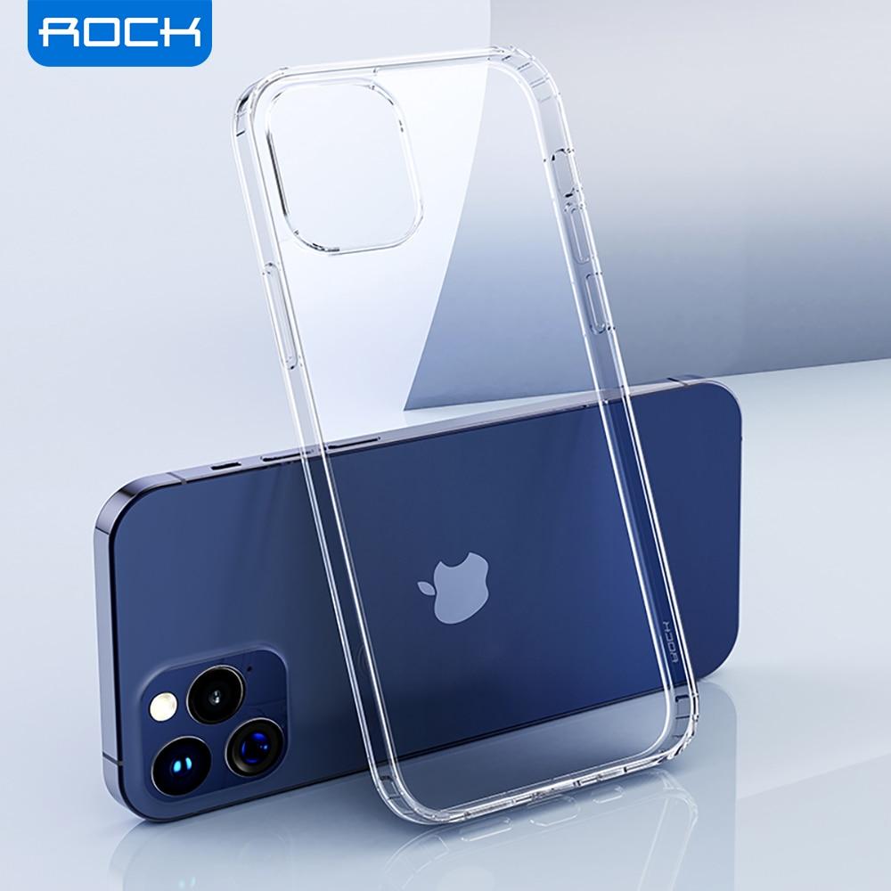 ROCK Ultrathin Soft TPU Border Hard PC Back Protector Case for iPhone 13 Clear ROCK