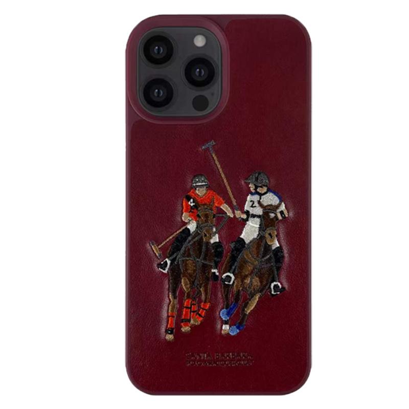 Santa Barbara Polo Jockey PU Leather Case for Apple iPhone 13 Pro Max polo