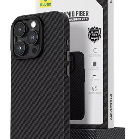 Blueo Silm All-inclusive Armor Aramid fiber Case for iPhone 14 Pro Max Black