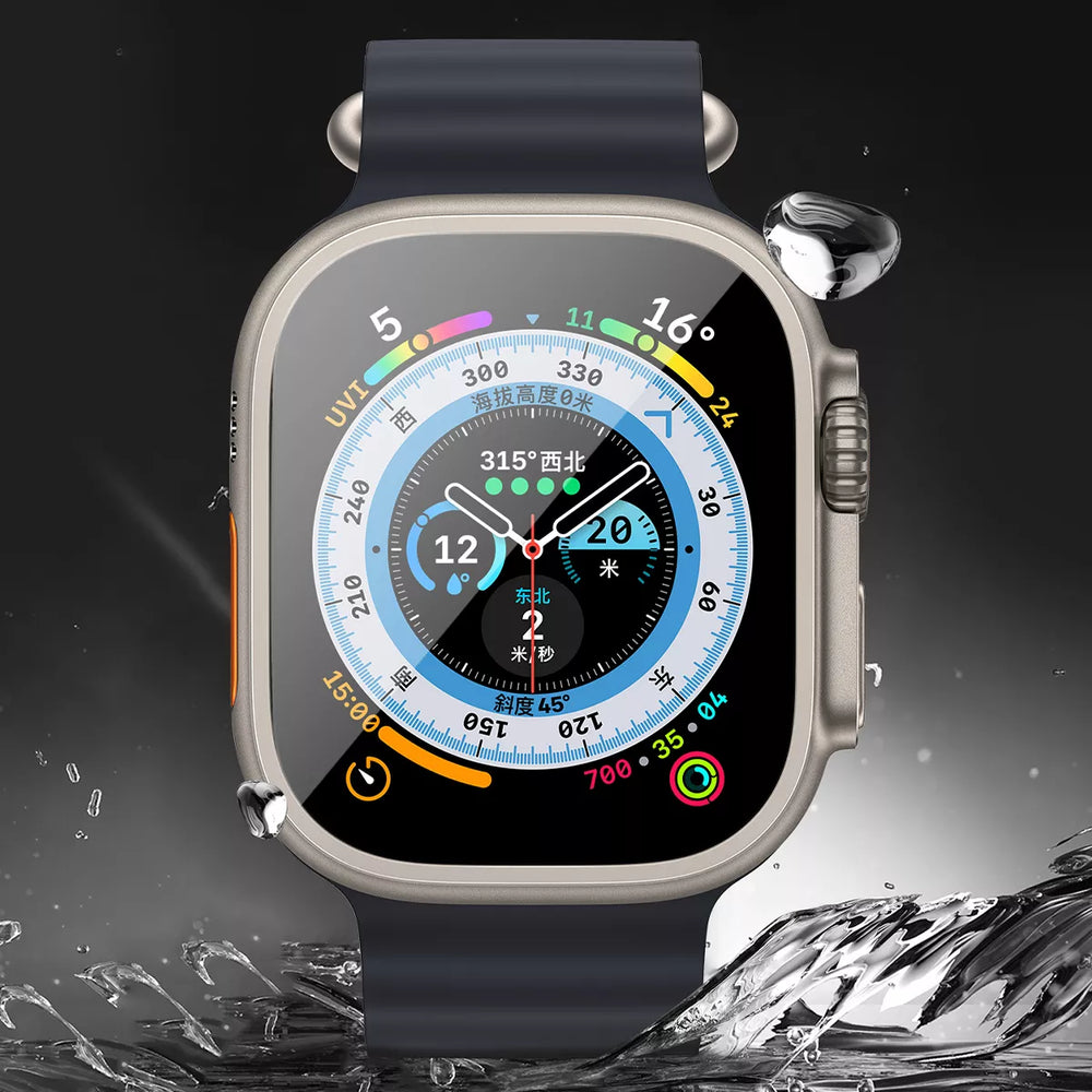 Blueo Sapphire Tempered Glass with Titanium Alloy for Apple Watch Ultra 49 mm