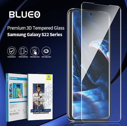 Blueo Full Glue UV Tempered Glass for Galaxy S 22 Ultra | Blueo freeshipping - casejunction.com