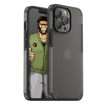 Blueo Ape Series Frosted Matte Case for iPhone 14 Pro Max Black