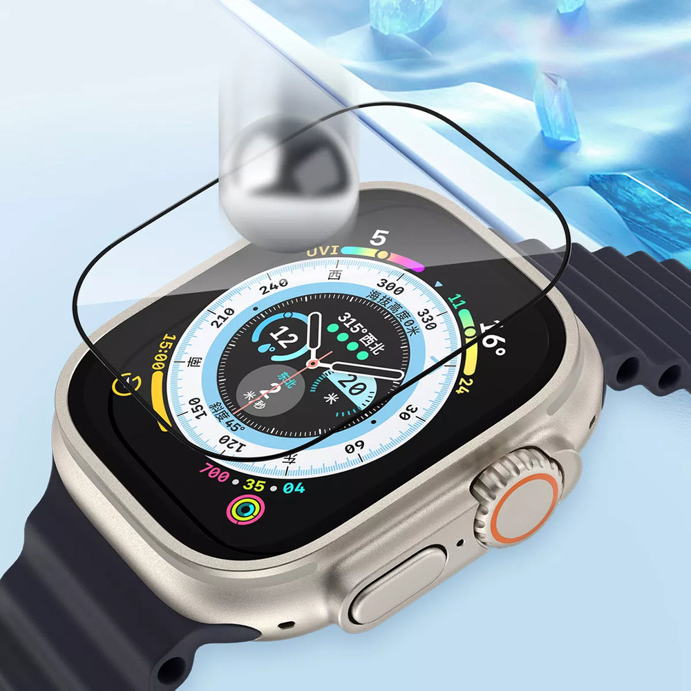 Blueo Sapphire Tempered Glass with Titanium Alloy for Apple Watch Ultra 49 mm
