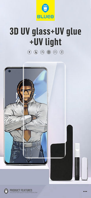 Blueo Full Glue UV Tempered Glass for One Plus 10 Pro | Blueo freeshipping - casejunction.com