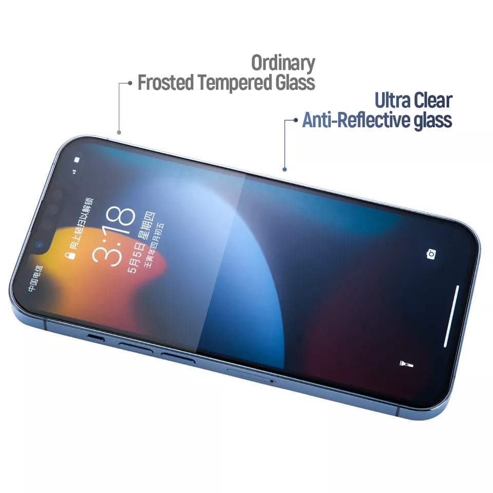 Blueo AR Ultrathin Anti-Reflective HD Tempered Glass for iPhone 14 Pro Max