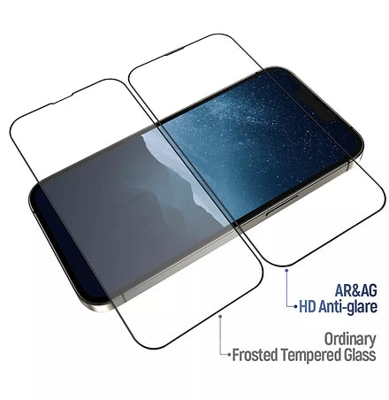 Blueo AR and AG Matte Tempered Glass with Applicator for iPhone 14 Pro Max
