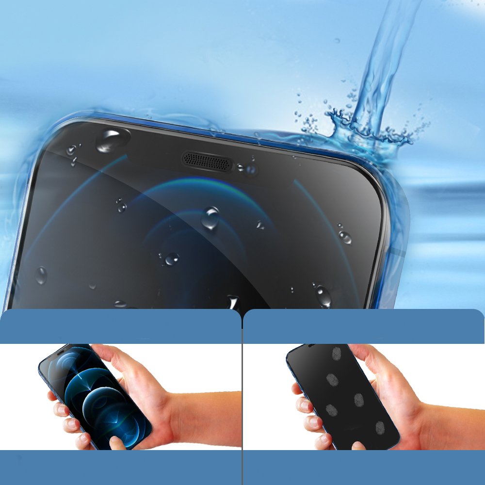 Kingxbar HD Airbag Shockproof Tempered Glass with a Ceramic Edge for iPhone 13 Pro Max freeshipping - casejunction.com
